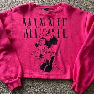 Zara crop sweatshirt